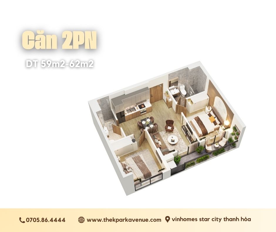 Căn hộ 2 phòng ngủ the k park avenue vinhomes thanh hóa Căn hộ 2 phòng ngủ the k park avenue vinhomes thanh hóa
