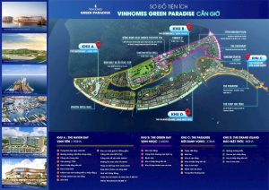 Mặt mặt các phân khu Vinhomes Green Paradise Cần Giờ
