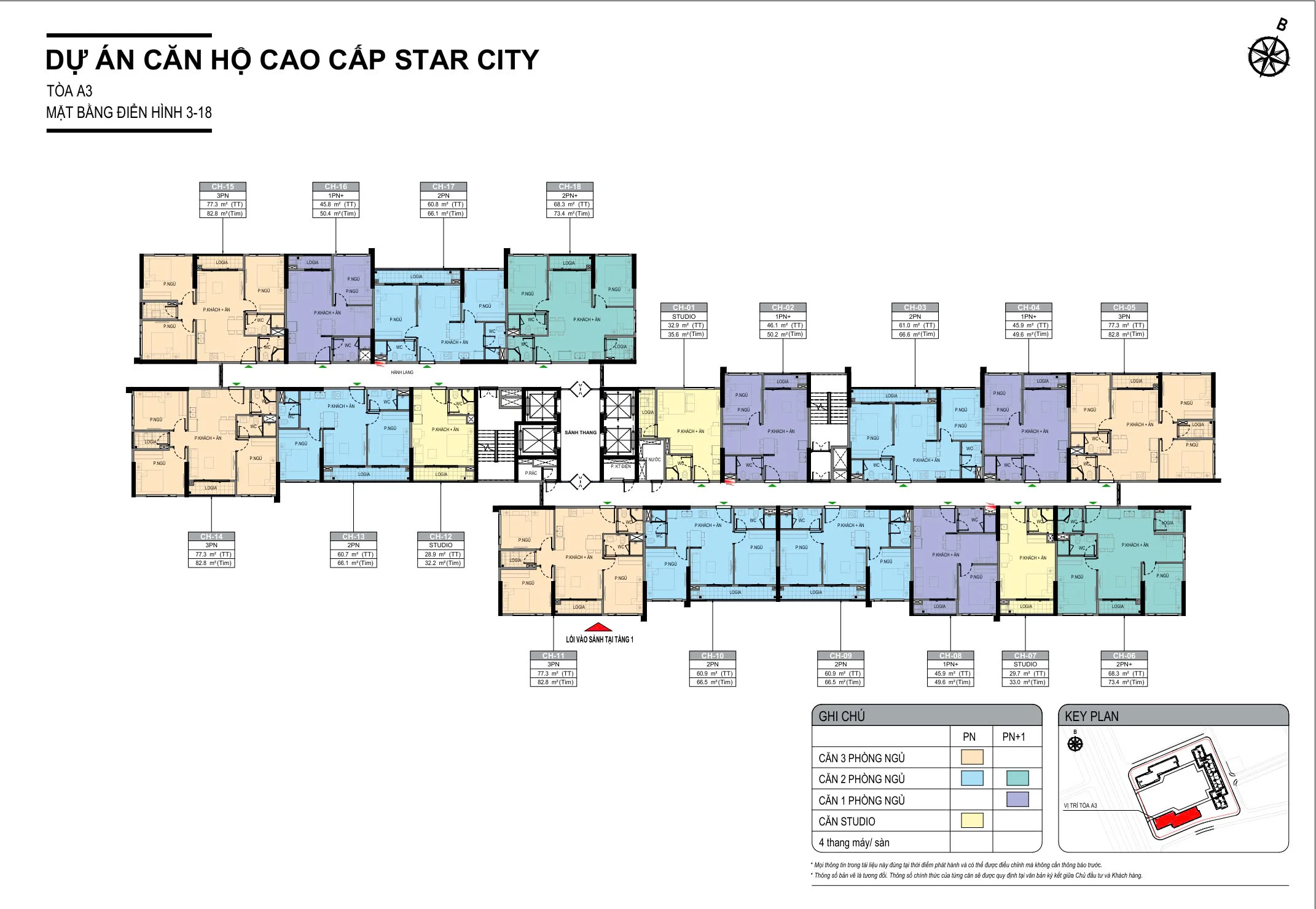 Mặt bằng tòa A3 The K Park Avenue